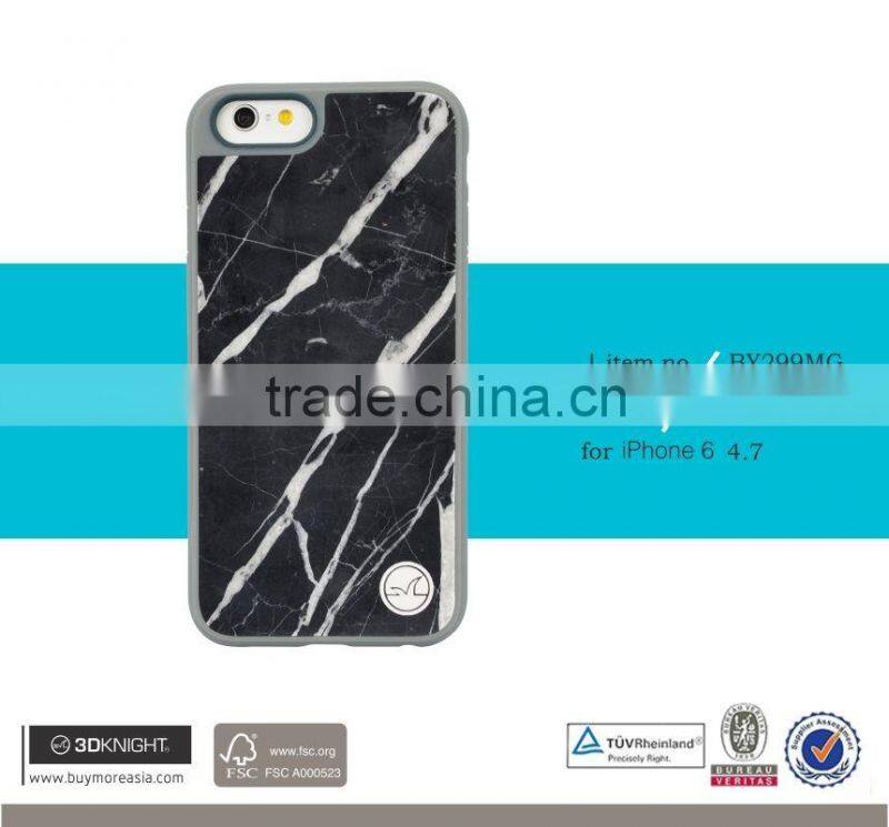 marble phone case for iphone 6,high quality custom logo phone marble back TPU cover case