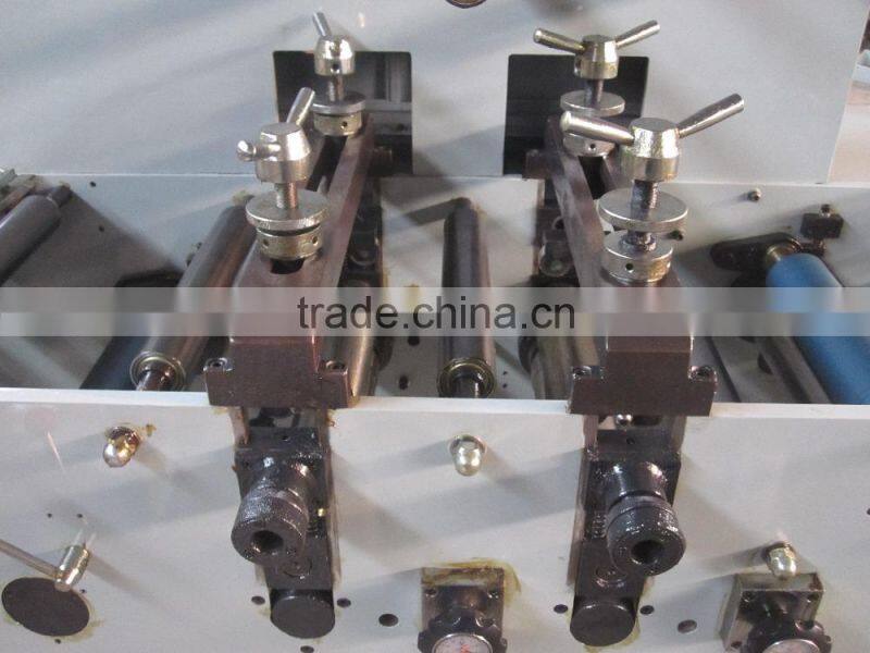 Adhesive Label roll single or double rotary die cutting machine with slitting machine