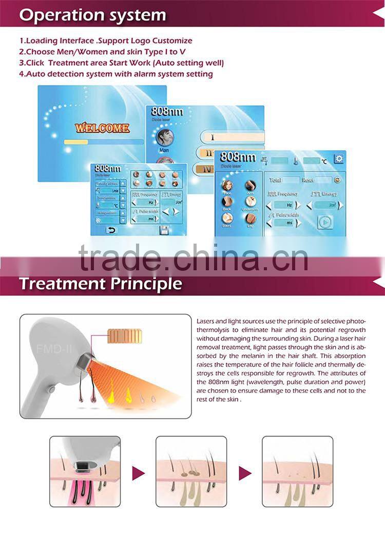 Most popular beauty equipment medical CE & FDA approved face laser machine bikini hair removal