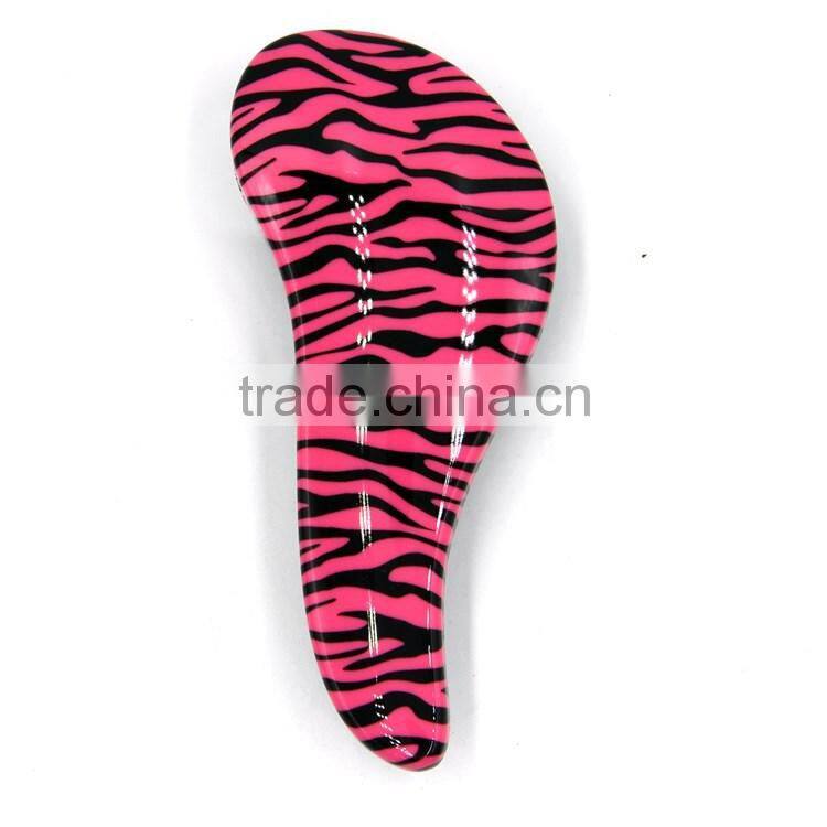 Hot sale professional fashion colorful plastic detangling hair brush,comb