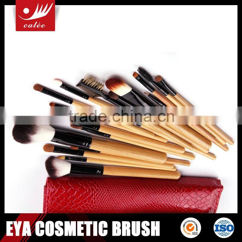 Professional Make up Brushes Set with Real Hair Nylon Hair Wood Handle