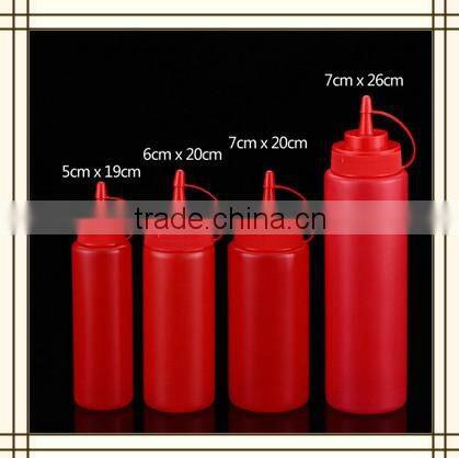 500ml plastic food grade squeeze bottle with degree scale mark for spiced beef bottle