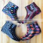 2016 women/men rubber boots with printing