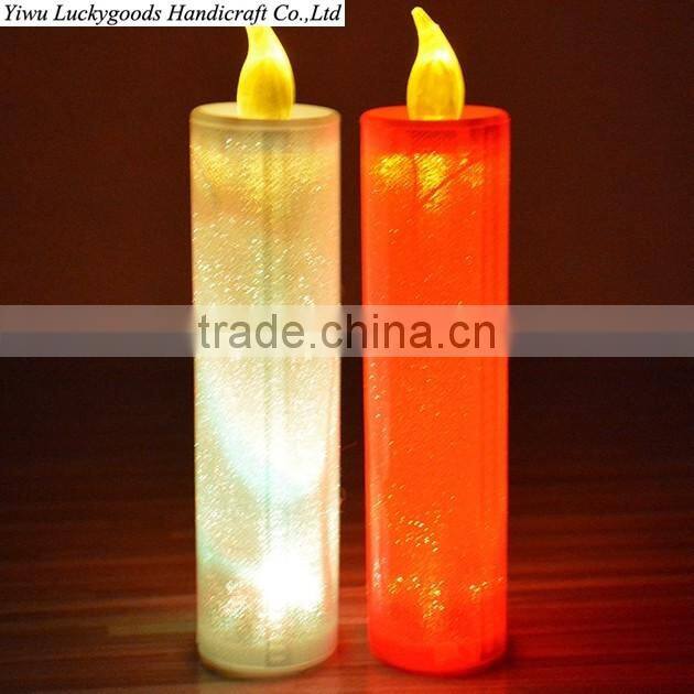 LPL056 popular selling long flameless led candle wedding decoration candle
