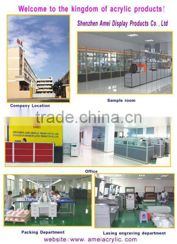 Plexiglass, PMMA, Acrylic countertop footwear display