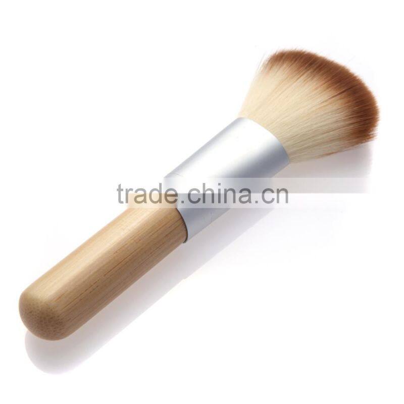 Hot 4PCS Earth-Friendly Bamboo Handle Makeup Brushes Set Cosmetics Tools Kit With Hemp Linen Bag