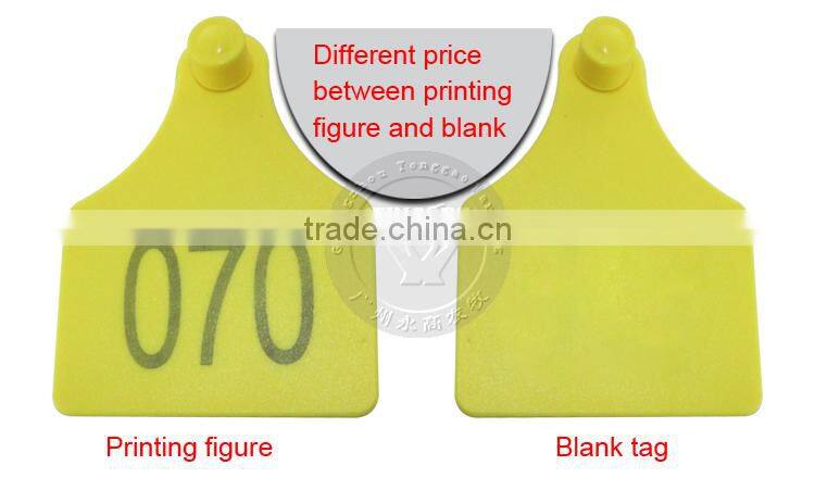Livestock cow ear tag with laser printing number cow ID tag animal ear tag