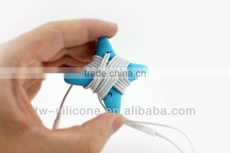 plastic cute earphone cable winder