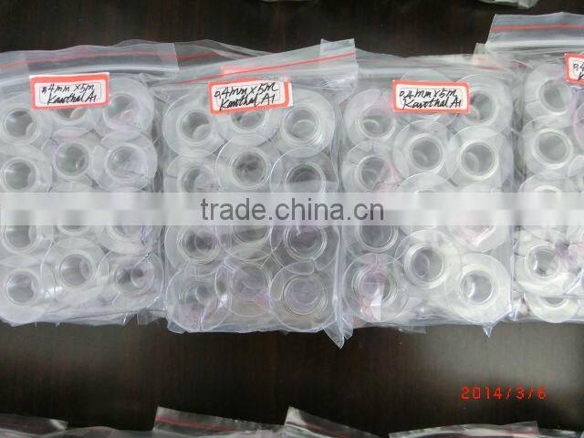 Resistance heating wire in small spool for ecigs