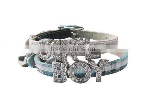 Metal Fish Cat Safety Collar with bell,Pink