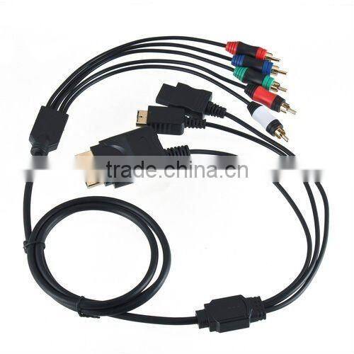 3 in 1 Audio Video AV HDTV Component Cable for PS3 PS2 Wii Xbox 360 Xbox360