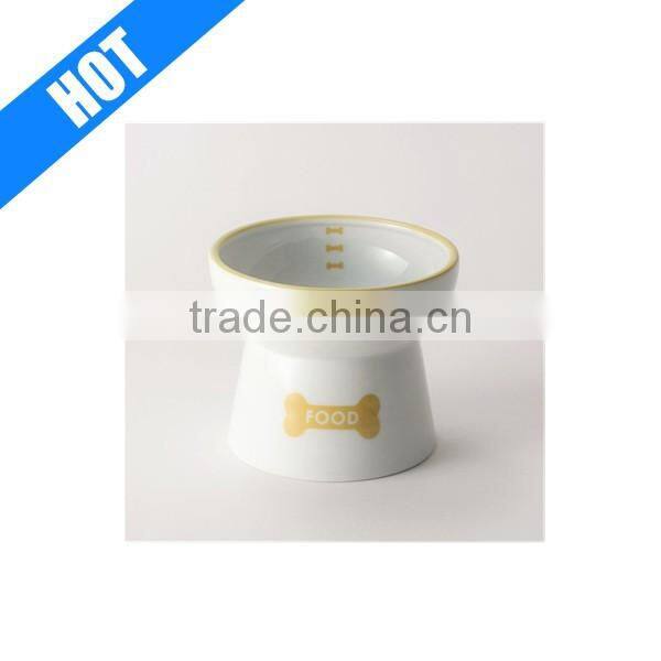 Ceramic Food Bowl Feeder Stand Microwavable