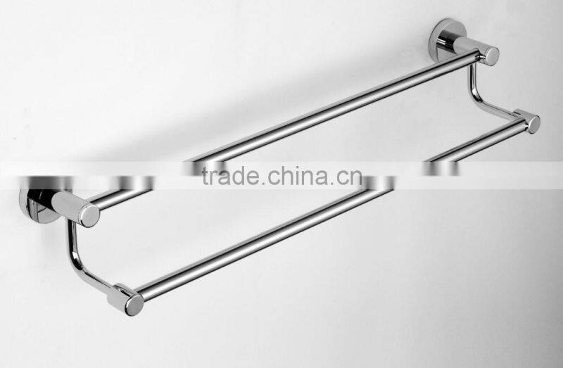 TOWEL RACK SHELF PREMIUM ALUMINUM SILVER FOLDED BATH WITH 5 HOOKS SHELF WASHCLOTH HOLDER