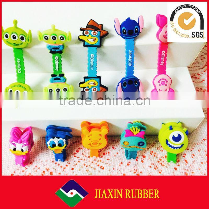 2014 china wholesale silicone bobbin winder /cable winder/Earphone Silicone Bobbin Winde