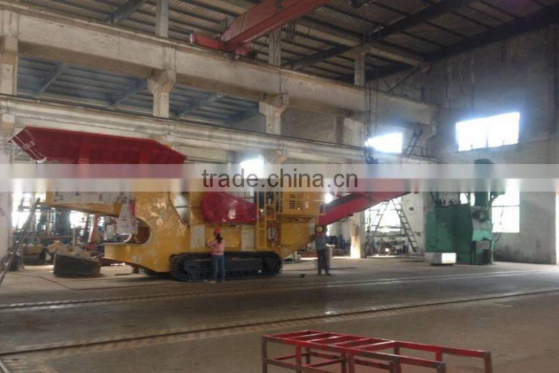 crawler-type Mobile Jaw Crushing Station for crushing vaious mines and rocks,AH-106-J factory sale