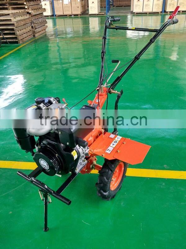 Easy to operate multi-functions walk behind cultivator with semi-automatic steering handlebar