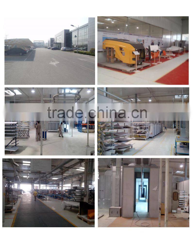 fibre glass material front cover on the bus