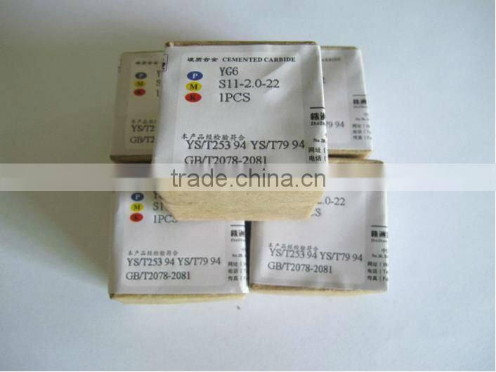 S11 cemented carbide deep drawing mould with large reducing angles for ferrous wires