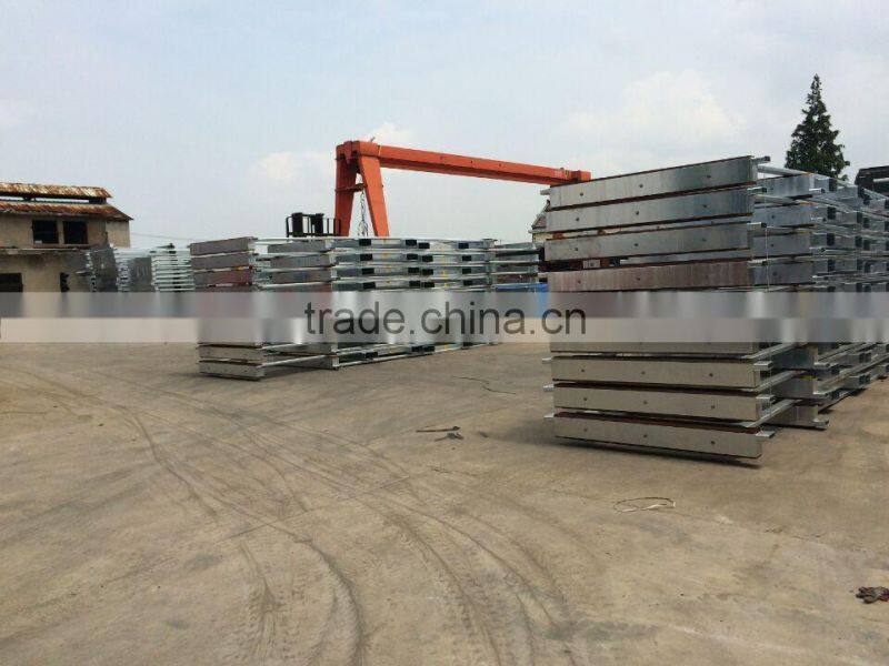 Steel transport Pallet billet with wood inside