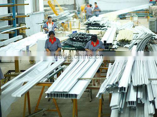 Glass useful aluminum extruded profile section part