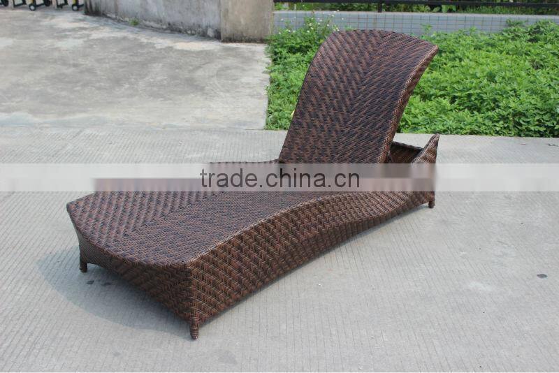 Rattan Furniture Ajustable Beach Lounge Set Outdoor