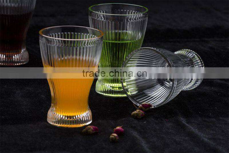 2017new arrival clear glass ware cheap glass juice cup
