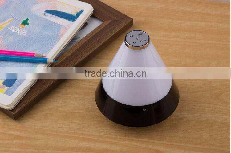 2015 led bluetooth stereo colorful night light bluetooth speakers Card stereo change color heavy bass FM speaker