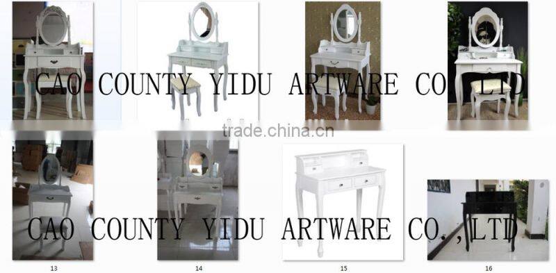 white dressing table with swing mirror bedroom furniture shabby vintage style