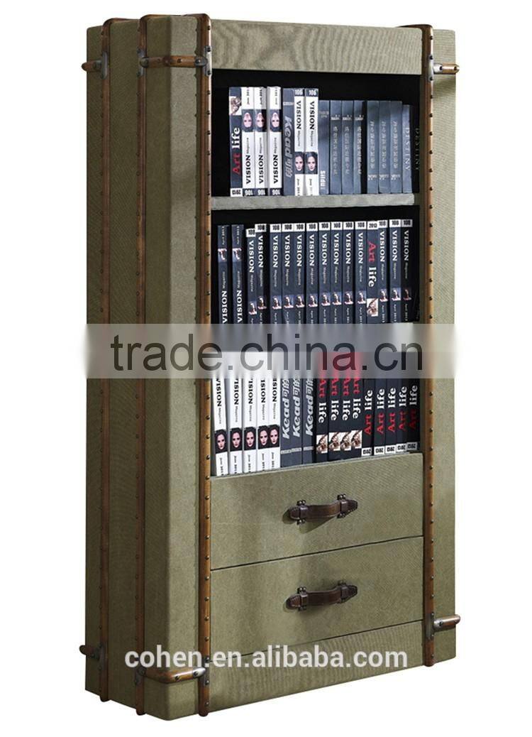 2016 Cohen furniture new design eco-friendly army green solid wooden tv table/canvas tv stand/fabric livingroom furniture