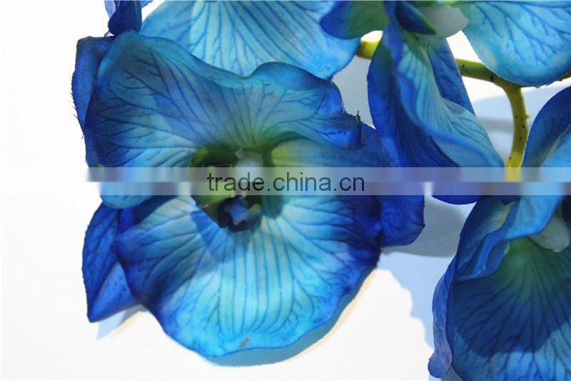 Home garden creepers decoration 110cm height artificial plum colored purple Phalaenopsis flowers making EHDL02 0809