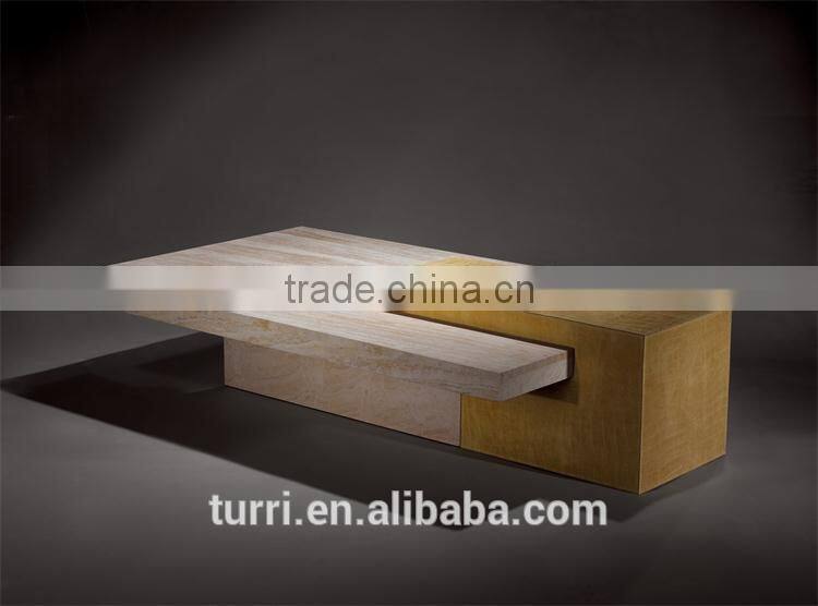 Antique Travertine end table,Living room end table