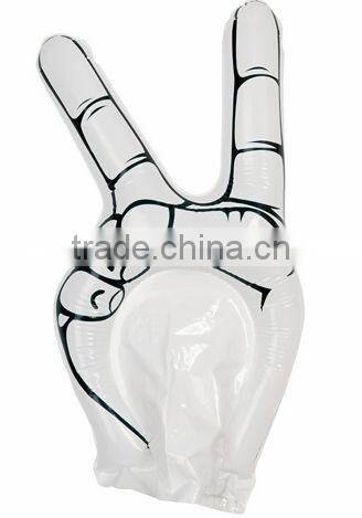 PE inflatable custom logo victory cheering hand