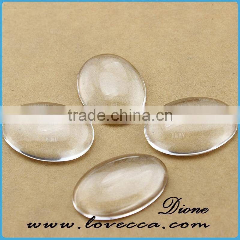 Various Shape DIY Jewelry Cabochon 8-30MM Flat Back Clear Crystal Glass Cabochon