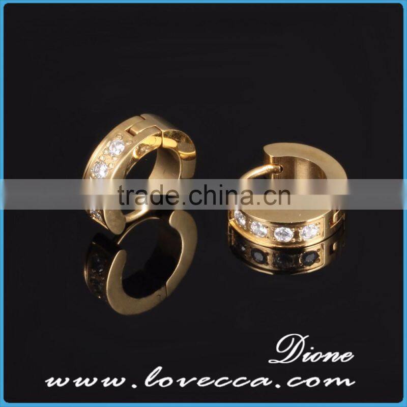 Wholesale mens stainless steel hoop earring , cross hoop earring