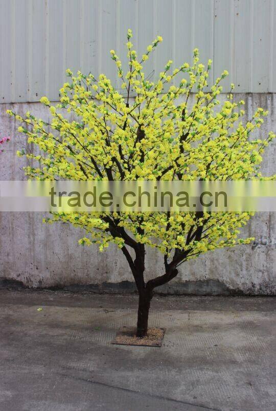 artificial peach flower tree for interior decoration