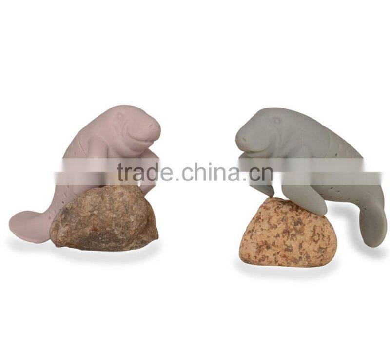 silicone manatee tea infuser