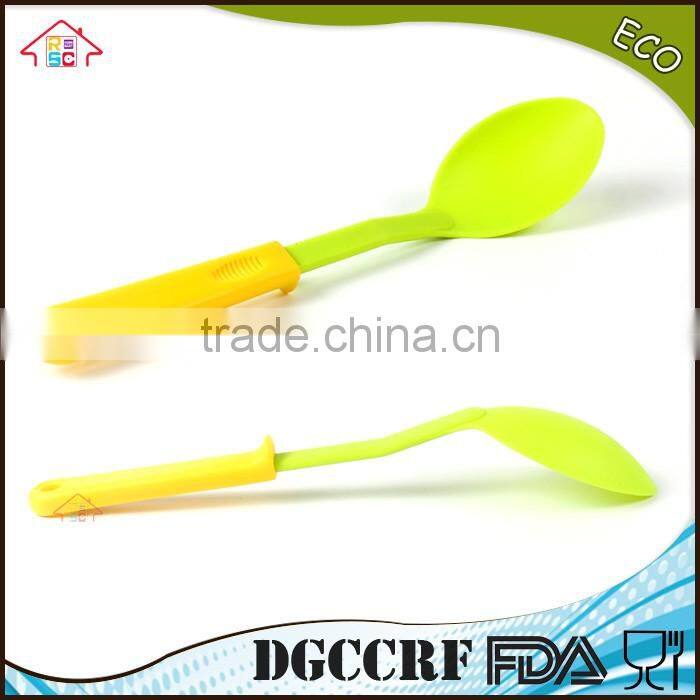 NBRSC set of 6 pieces Nylon kitchen utensil plastic cooking tools Ladle Slotted Strainer Spatula Spoon solid