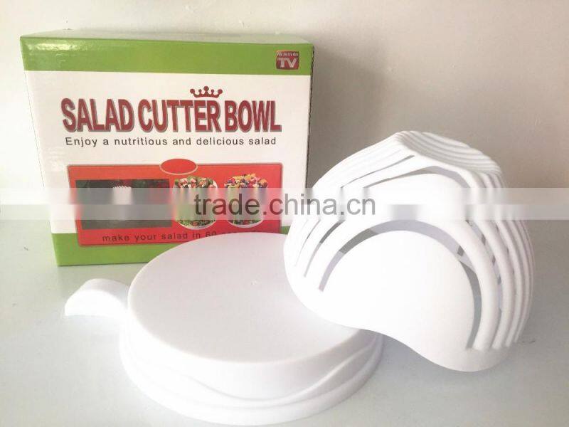 Foodgrade plastic salad maker/Salad Slicer Maker /salad cutter bowl for Kitchen