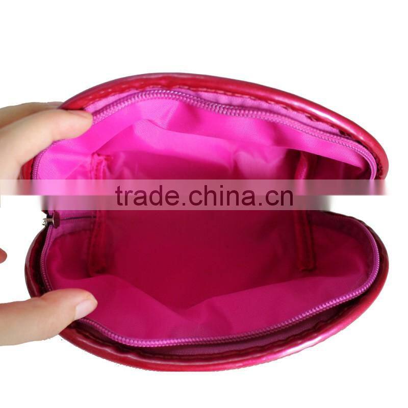 Leather Cosmetic Bag Pouch Clutch Makeup Bag Travel