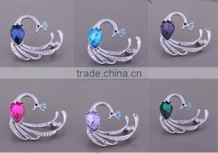 flower shape Rhinestone Pins Brooches for woman /Hijab Pins Scarf Pins Female Pashmina Brooches