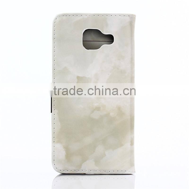 Noble design high quality marble PU card bumper/pocket cell phone case for Samsung