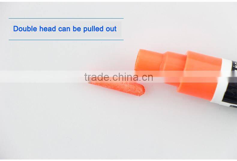 Colorful and smooth nib fluorescent marker pen / erasable marker pen for LED writing board