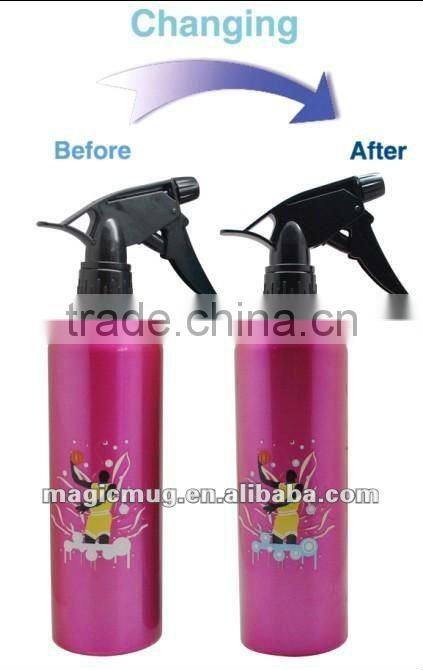 2016 new product cold color changing water bottle