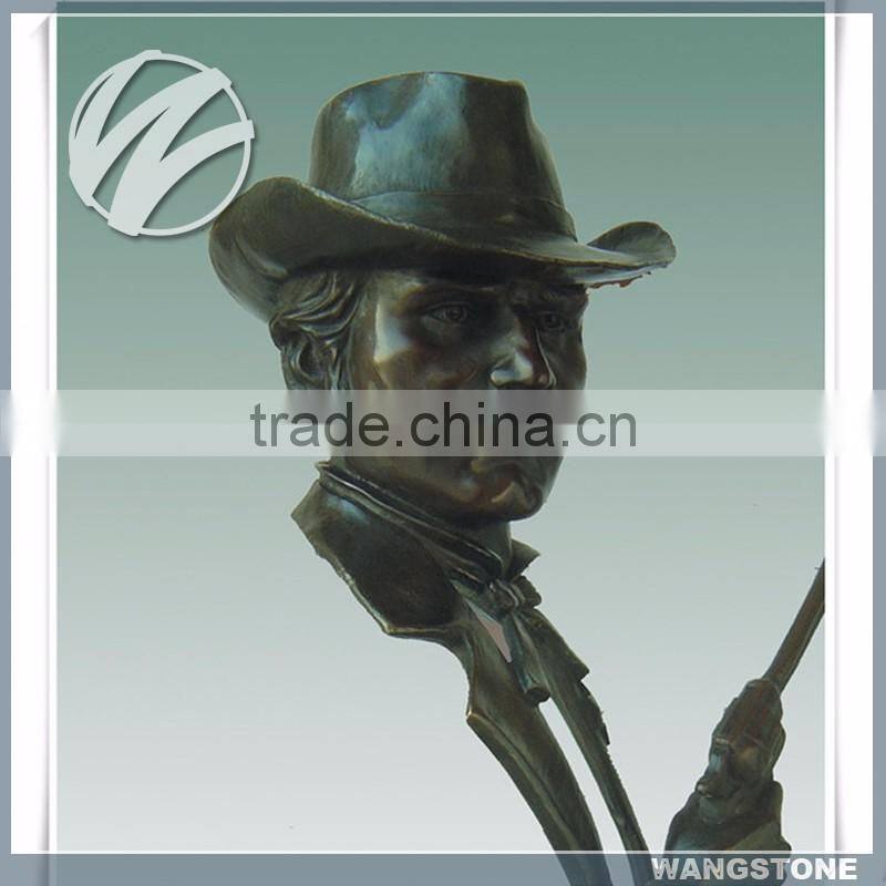 Casting Bronze Human Head Man Statue