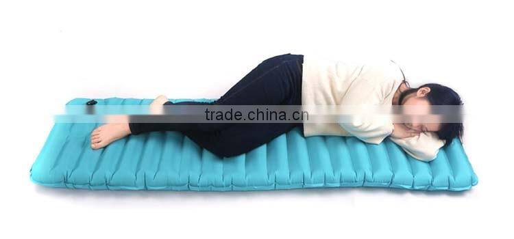 2017 Newest air inflatable camping sleeping mat sleeping pad