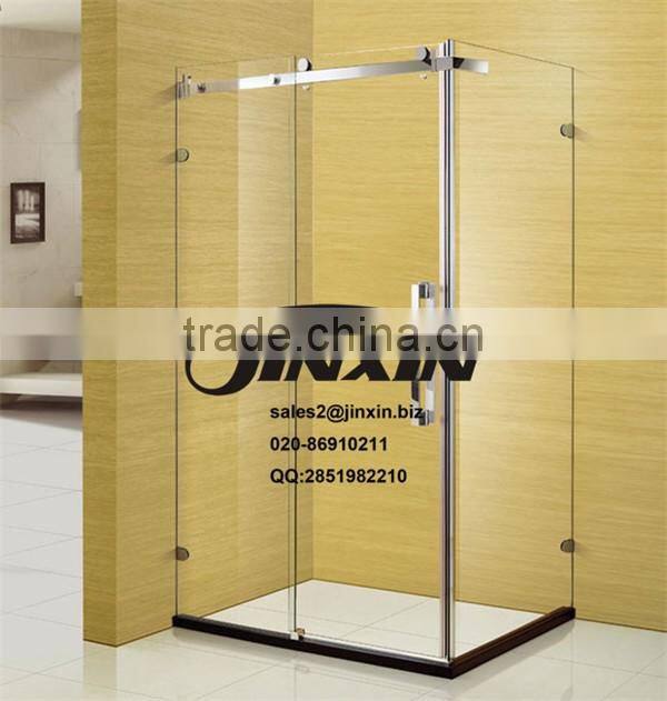 Guangzhou JINXIN 1200mm sliding glass shower doors with toughened safety glass