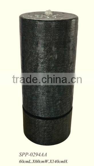 home decor led candle shape fiberglass water fountain tank