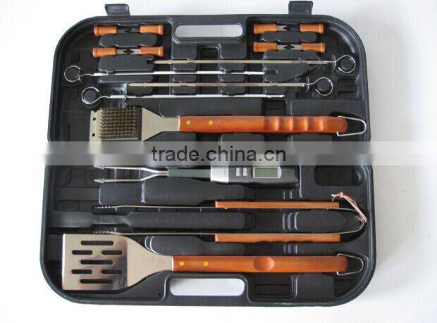 Hot sale 16pcs barbecue tool set with carry box