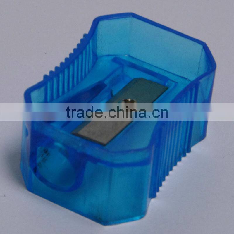 Mini plastic one hole manual colored cheap pencil sharpener