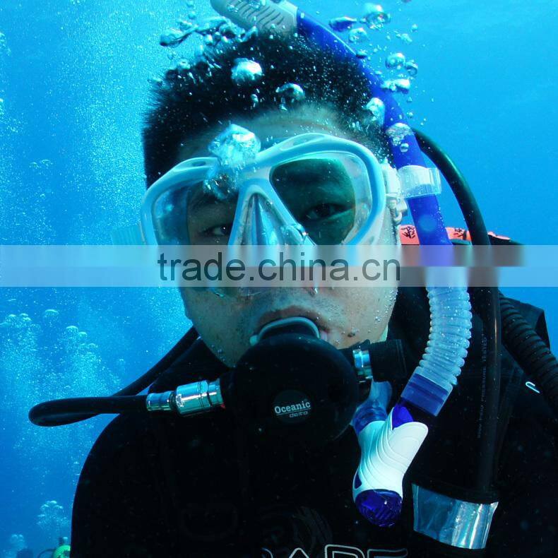 2016 latest scuba diving equipment, diving set, tempered glass diving mask with optical degree (OPT-2603)